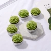 New creative simulation plant candles, smokeless and eco-friendly candles, party and wedding decoration candles, succulent candles wholesale Specification image